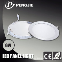 Nuevo diseño 6W Slim LED Panel Light con CE (Redondo)